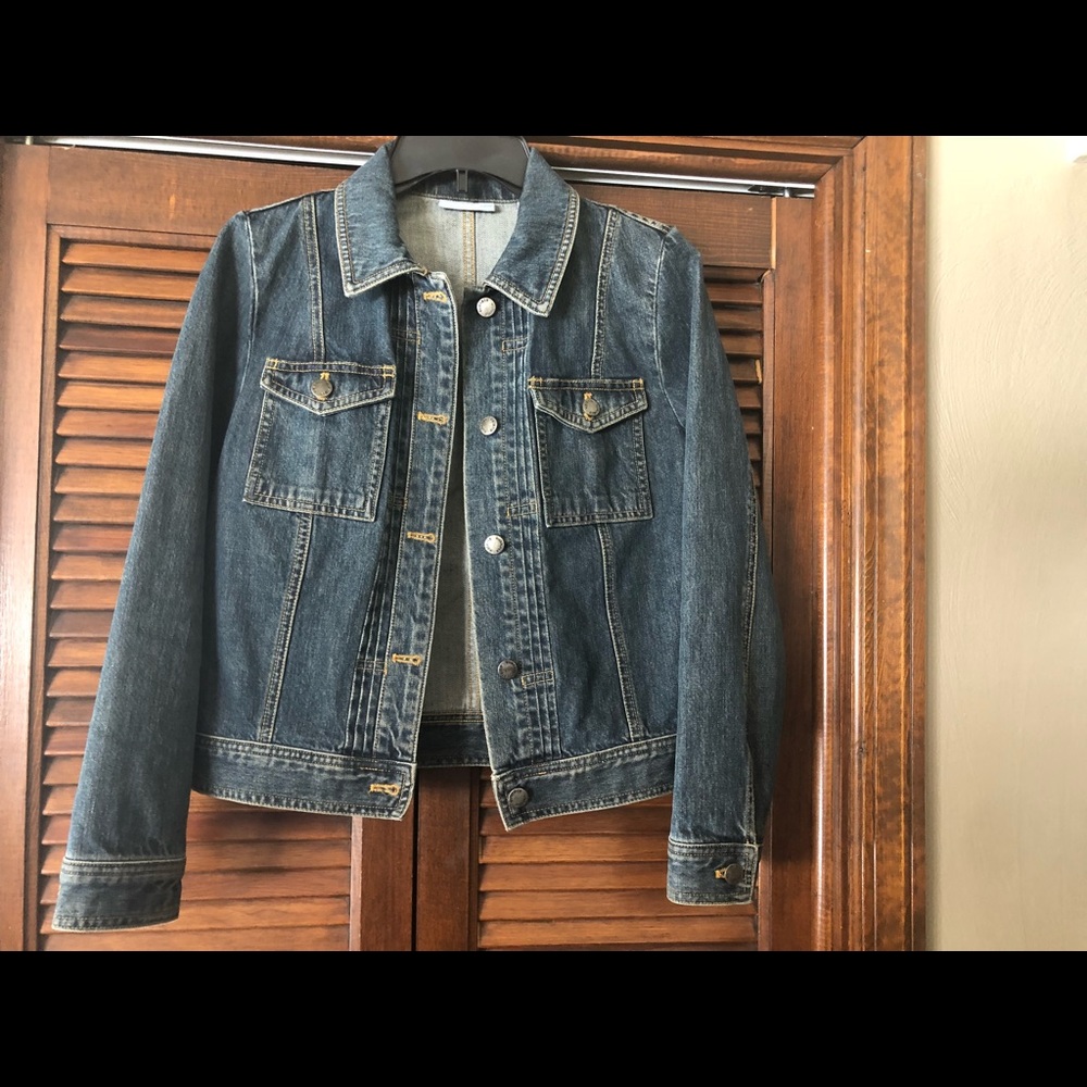 Like New Valerie Stevens Casual Jean Jacket